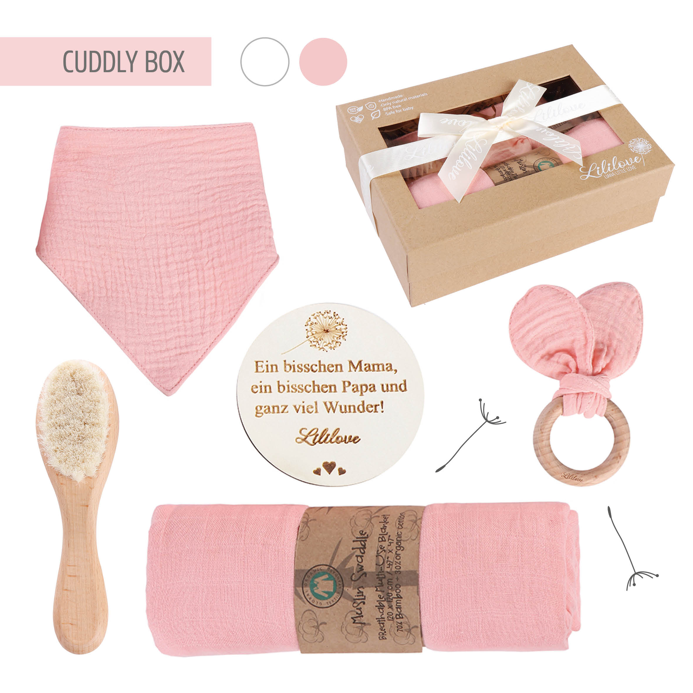 Geschenkset - Cuddly Box - rose